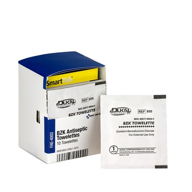 BZK Antiseptic Towelettes, 10/Box